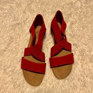 Naturalizer Red Sandal Size 8